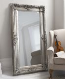 French Silver Louis Leaner Mirror